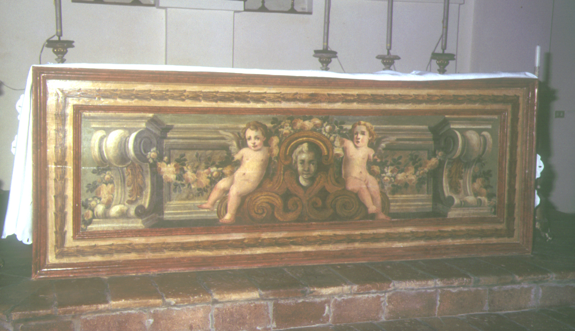 angioletti con ghirlande (paliotto) - bottega marchigiana (sec. XVIII)