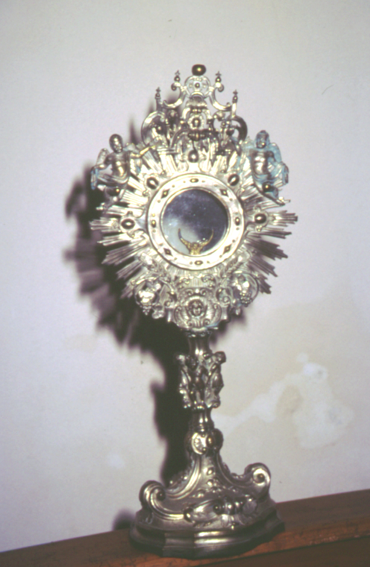 ostensorio - a raggiera - bottega italiana (sec. XIX)
