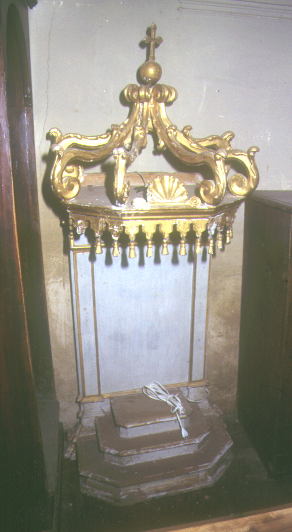 tronetto per esposizione eucaristica - bottega marchigiana (sec. XVIII)