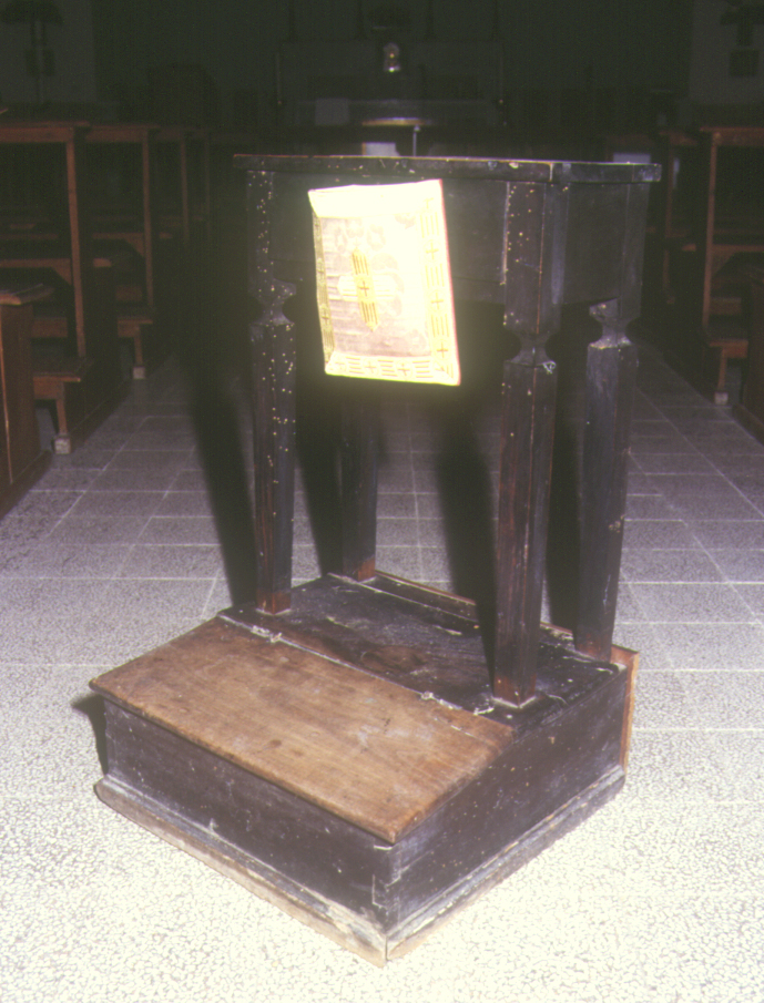 inginocchiatoio - bottega marchigiana (sec. XIX)