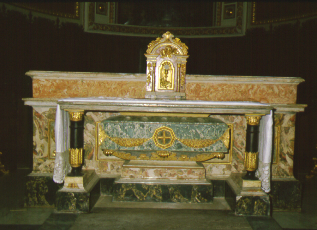 altare - bottega marchigiana (seconda metà sec. XIX)