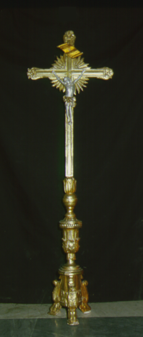 Cristo crocifisso (croce d'altare) - bottega marchigiana (metà sec. XIX)