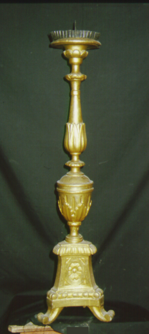 candeliere, serie - bottega marchigiana (metà sec. XIX)