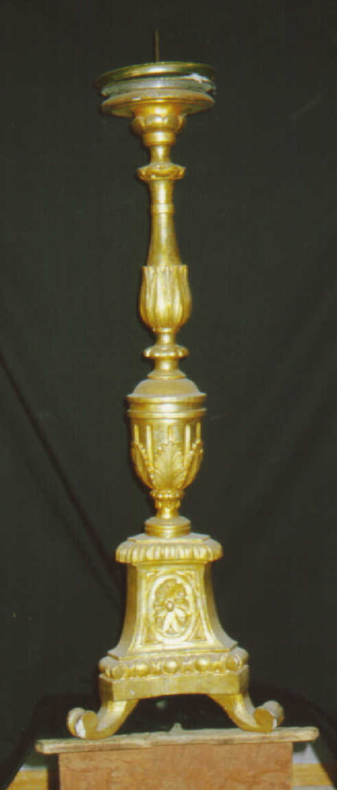 candeliere, serie - bottega marchigiana (metà sec. XIX)