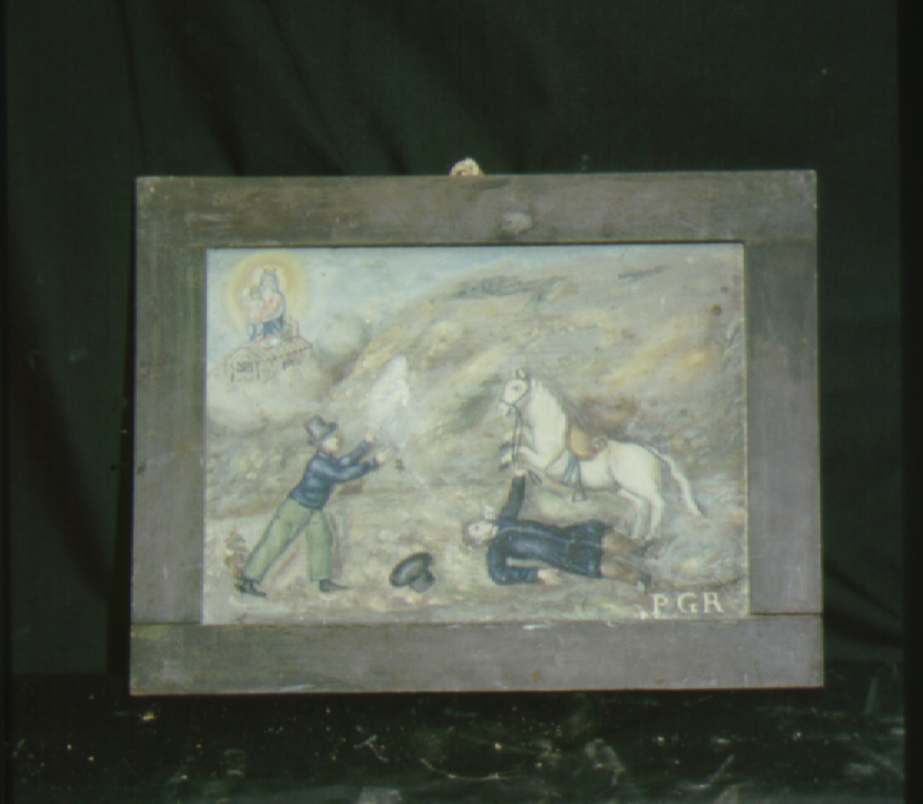 Madonna di San Giovanni (ex voto) - ambito marchigiano (metà sec. XIX)