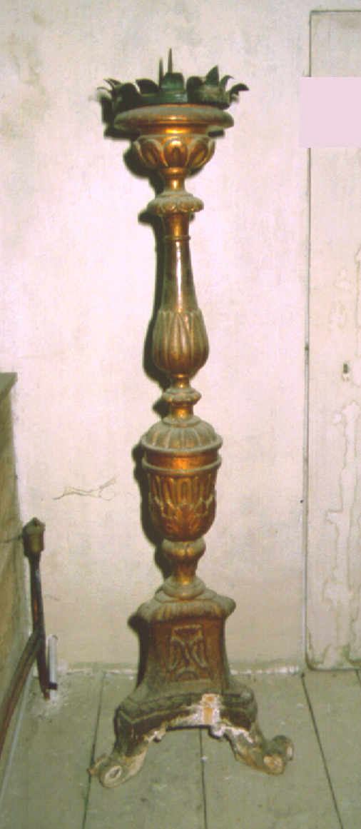 candeliere, serie - bottega marchigiana (metà sec. XIX)