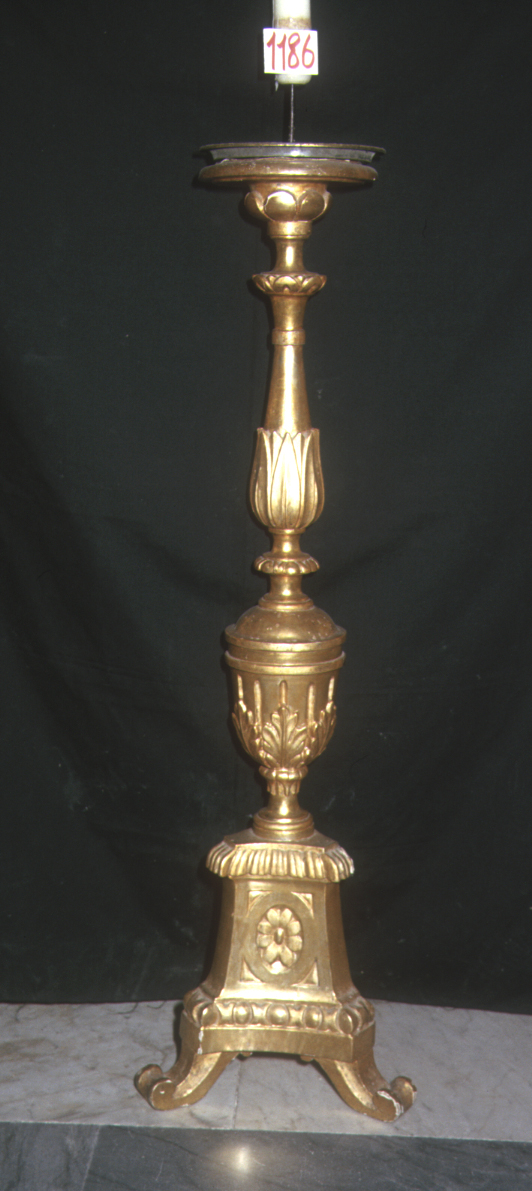 candeliere, serie - bottega marchigiana (metà sec. XIX)