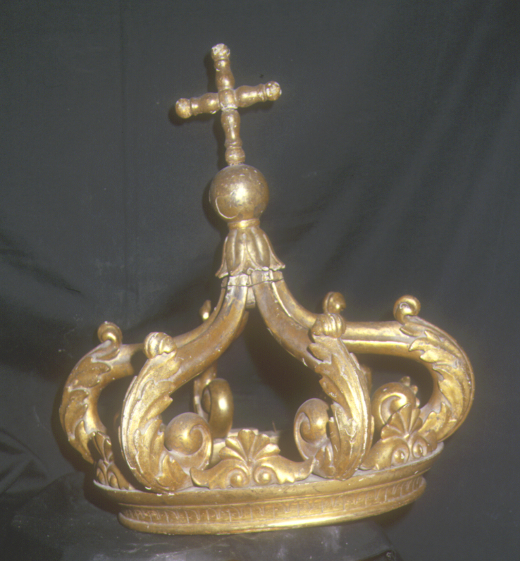 corona di tronetto per esposizione eucaristica - bottega marchigiana (inizio sec. XIX)