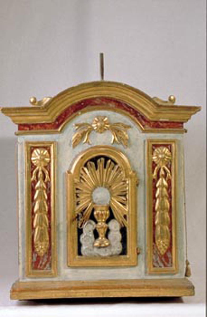 tabernacolo portatile - bottega marchigiana (prima metà sec. XIX)