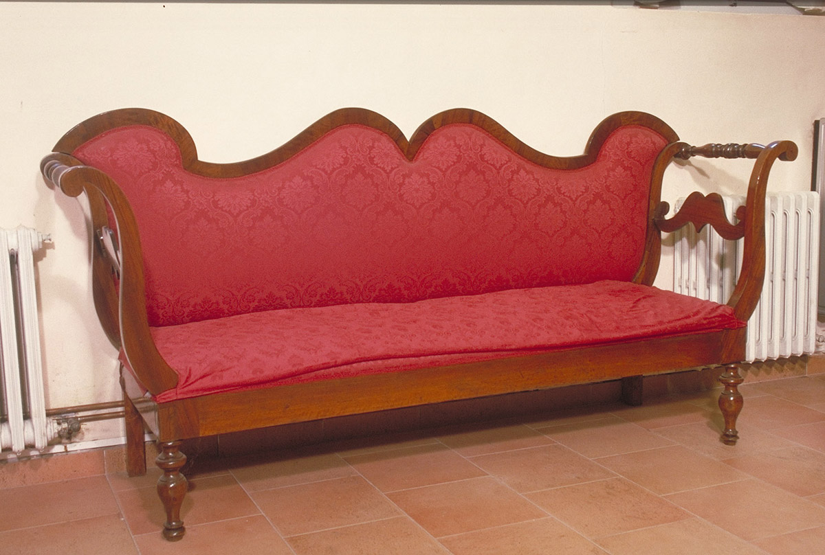 divano - bottega marchigiana (metà sec. XIX)