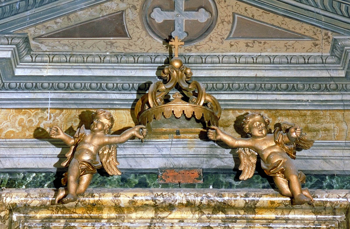 corona di tronetto per esposizione eucaristica, frammento - bottega marchigiana (seconda metà sec. XVIII)