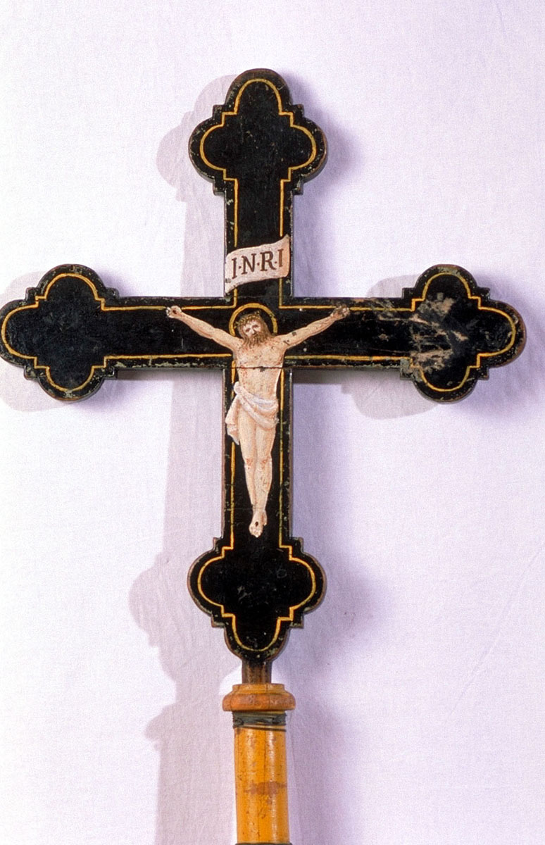 croce processionale - bottega marchigiana (seconda metà sec. XIX)
