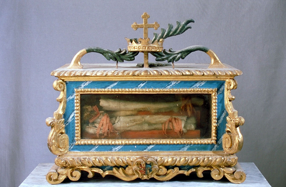 reliquiario topico, serie - bottega marchigiana (seconda metà sec. XVIII)