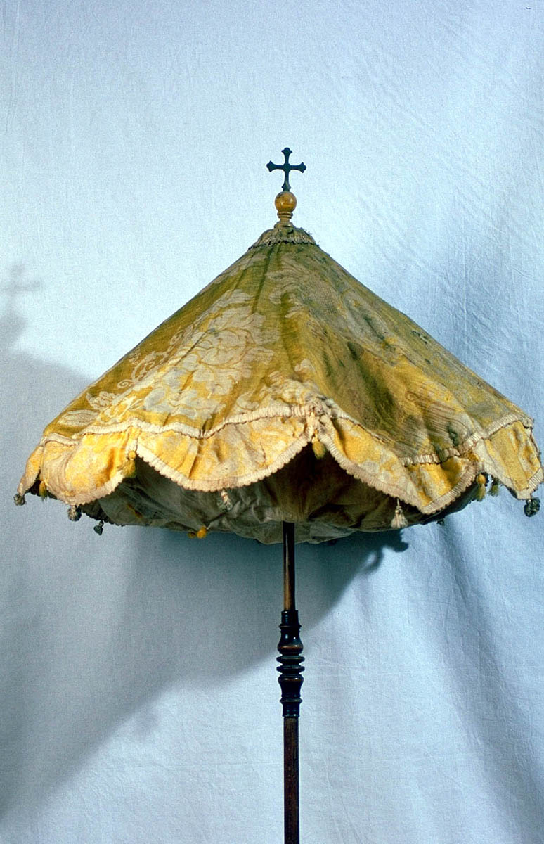 ombrellino processionale - bottega marchigiana (prima metà sec. XX)