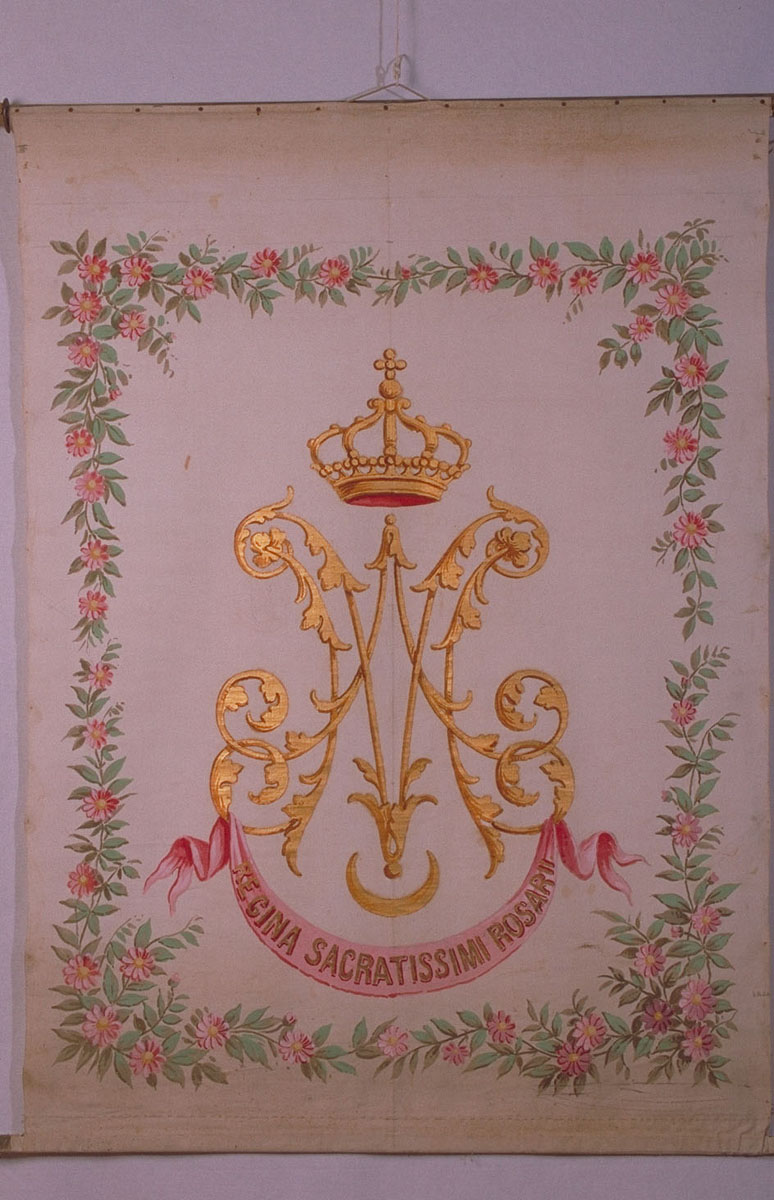 coperta di immagine sacra - manifattura marchigiana (prima metà sec. XX)