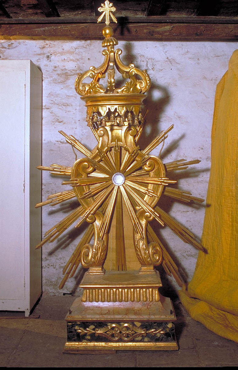 tronetto per esposizione eucaristica - bottega marchigiana (seconda metà sec. XVIII)