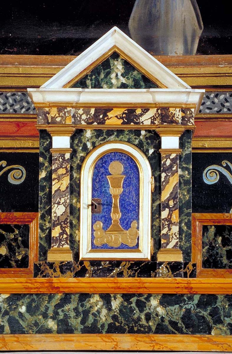 tabernacolo portatile - bottega marchigiana (fine/inizio secc. XVII/ XVIII)