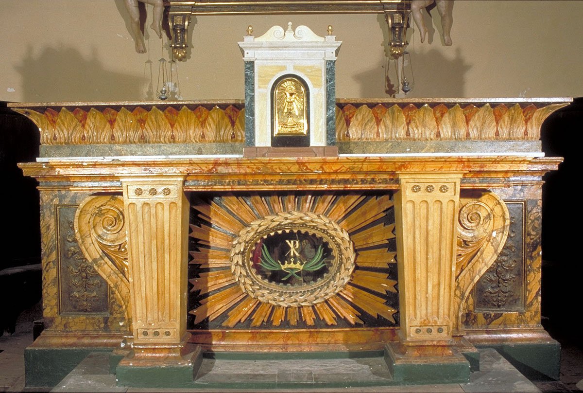 altare maggiore - bottega marchigiana (prima metà sec. XIX)