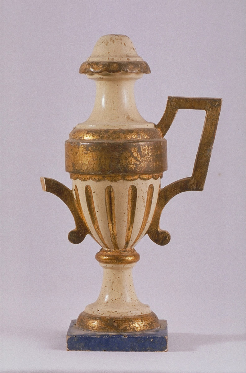 vaso d'altare con composizione floreale - bottega marchigiana (metà sec. XIX)