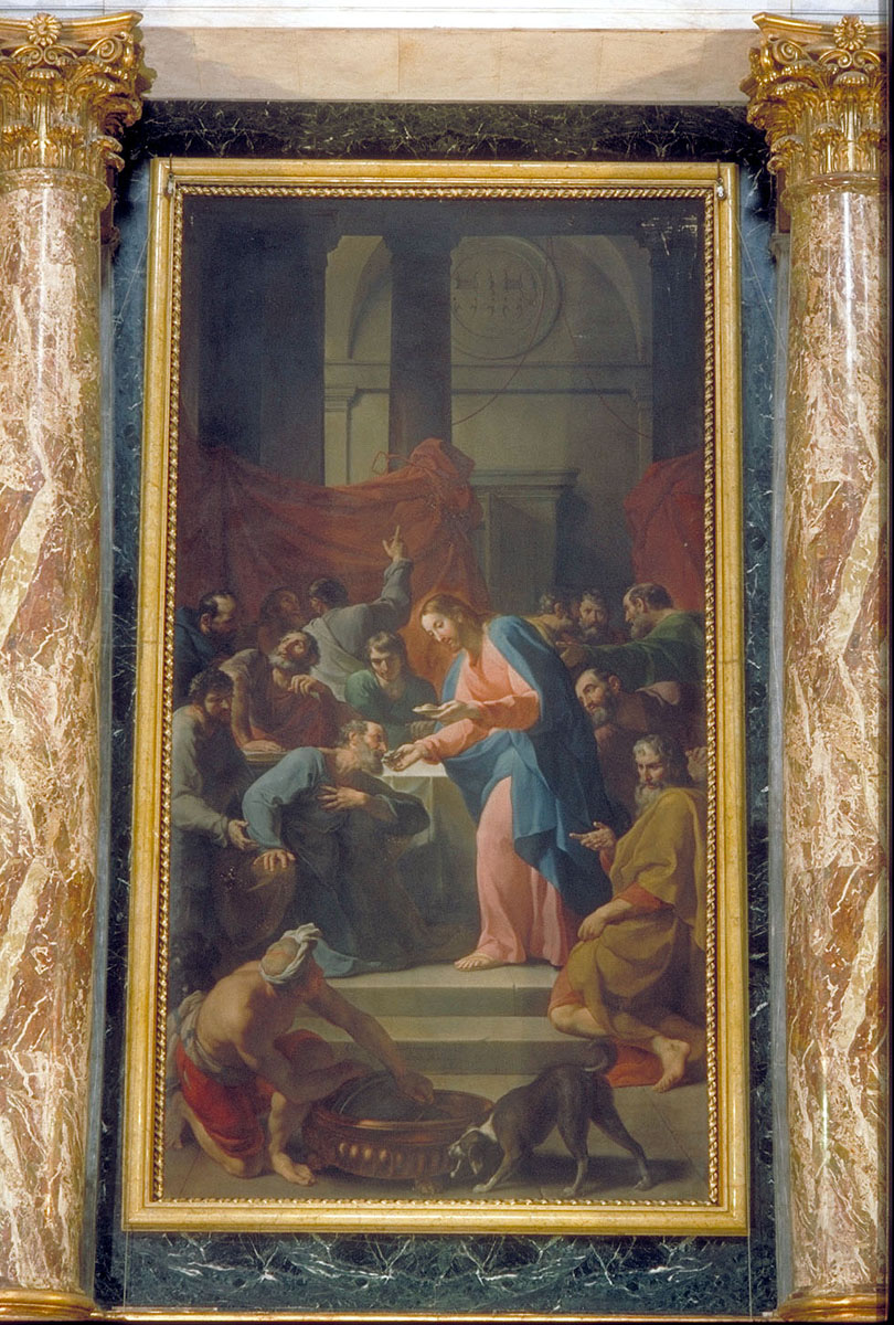 ultima cena (dipinto) di Unterberger Cristoforo (seconda metà sec. XVIII)