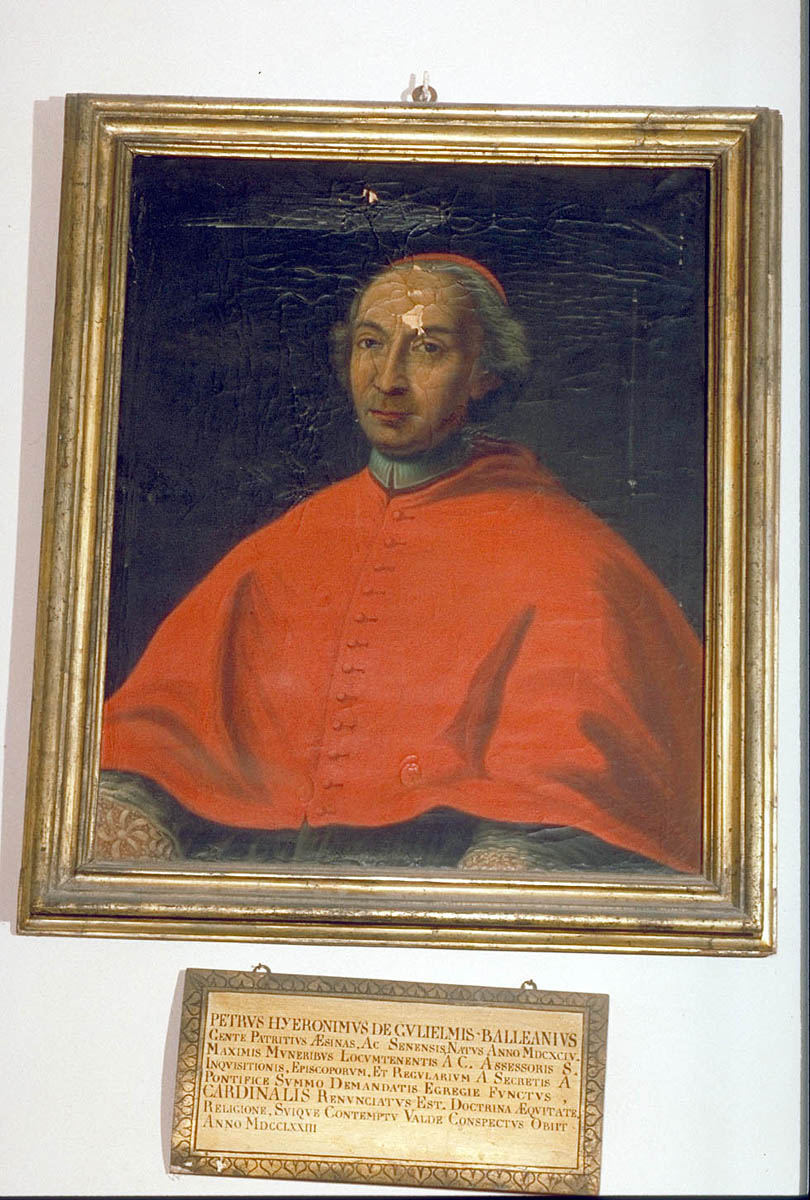 ritratto del cardinale Pietro Girolamo Guglielmi Balleani (dipinto) - ambito marchigiano (sec. XVIII)