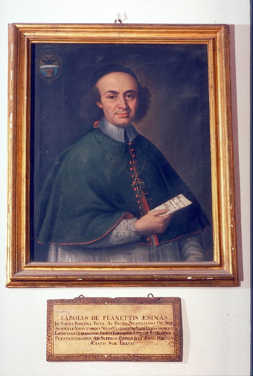 ritratto del vescovo Carlo Pianetti (dipinto) - ambito marchigiano (seconda metà sec. XVIII)