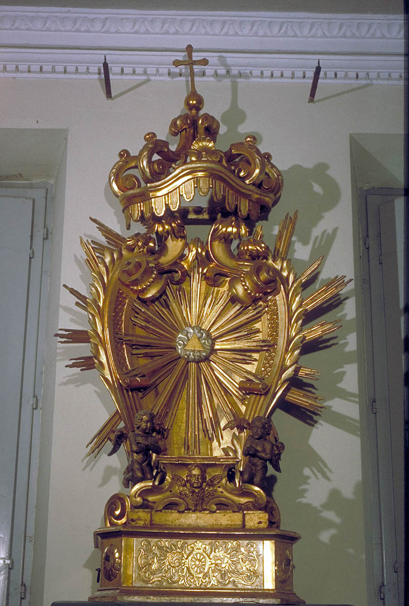 tronetto per esposizione eucaristica - bottega marchigiana (seconda metà sec. XVIII)