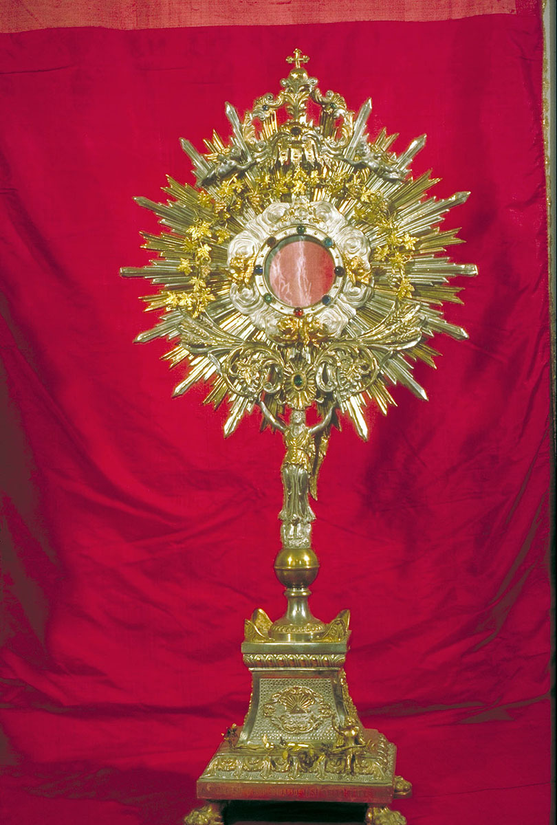 ostensorio - a raggiera - bottega marchigiana (fine sec. XIX)