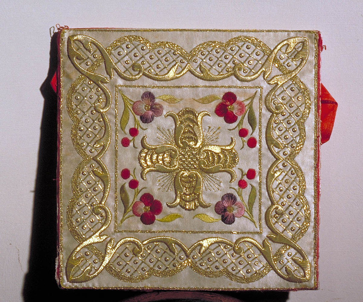 borsa del corporale - manifattura marchigiana (inizio sec. XIX)