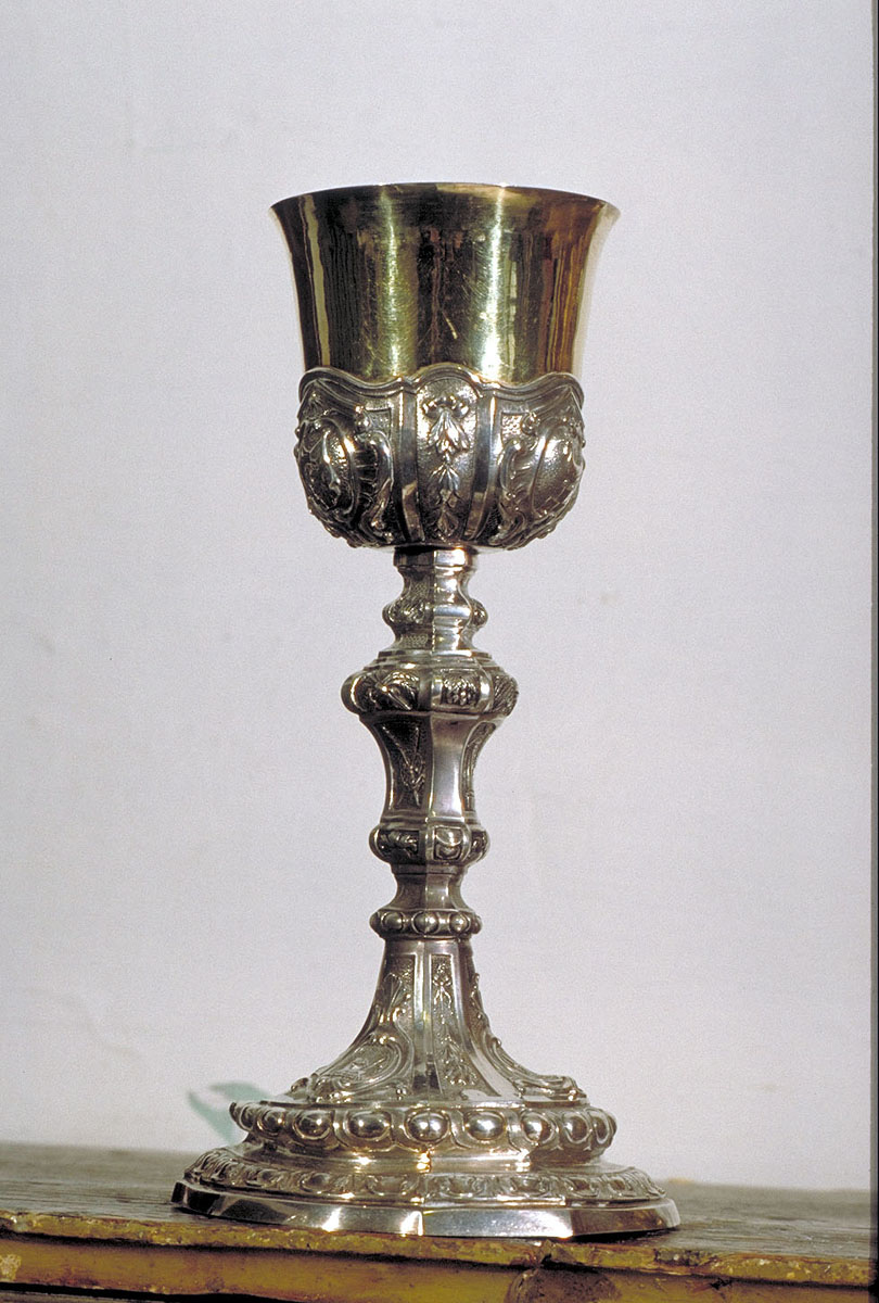 calice - bottega romana (seconda metà sec. XVIII, sec. XVIII)