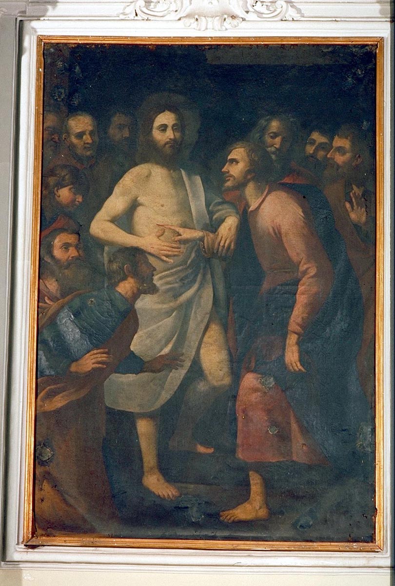 incredulità di San Tommaso (dipinto) - bottega italiana (metà sec. XVII)