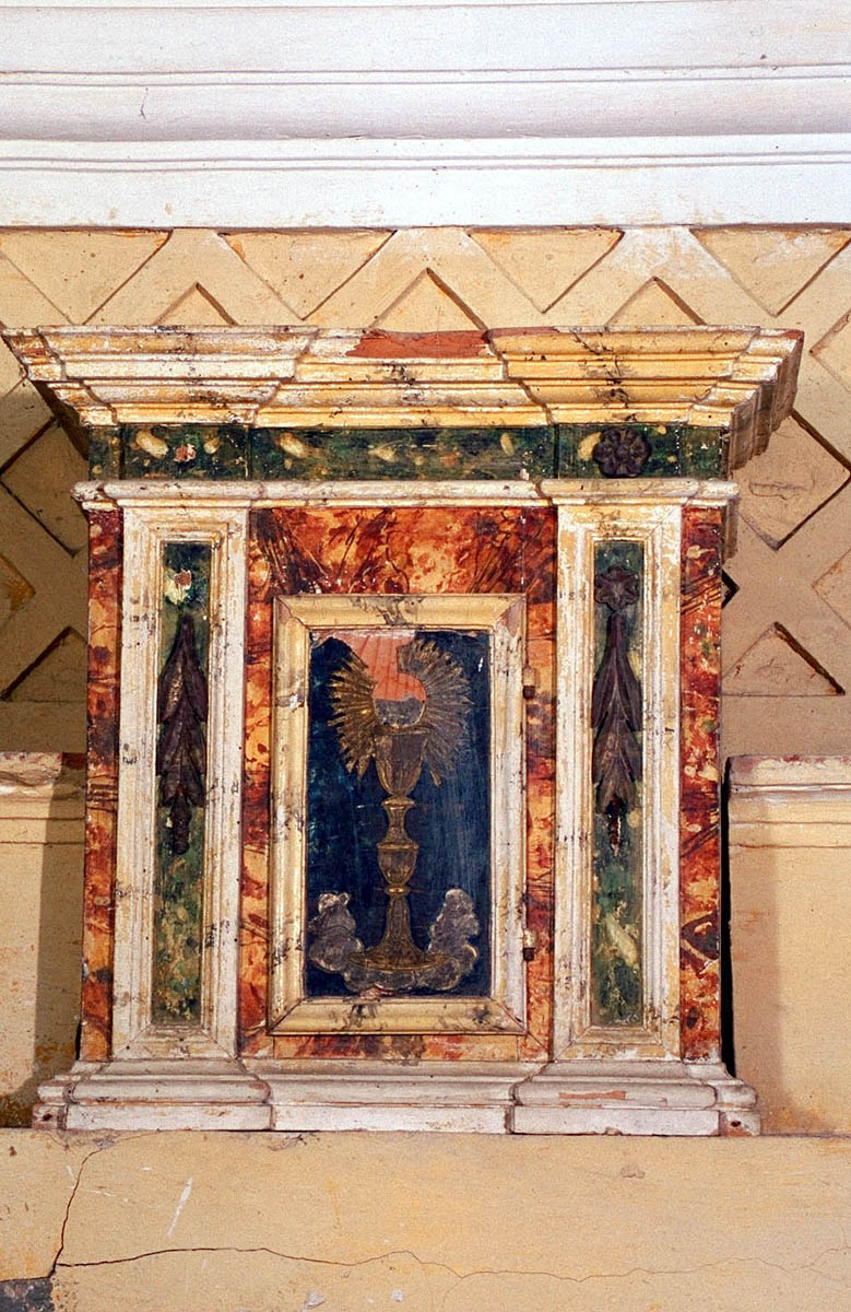 tabernacolo portatile - bottega marchigiana (fine/inizio secc. XVIII/ XIX)