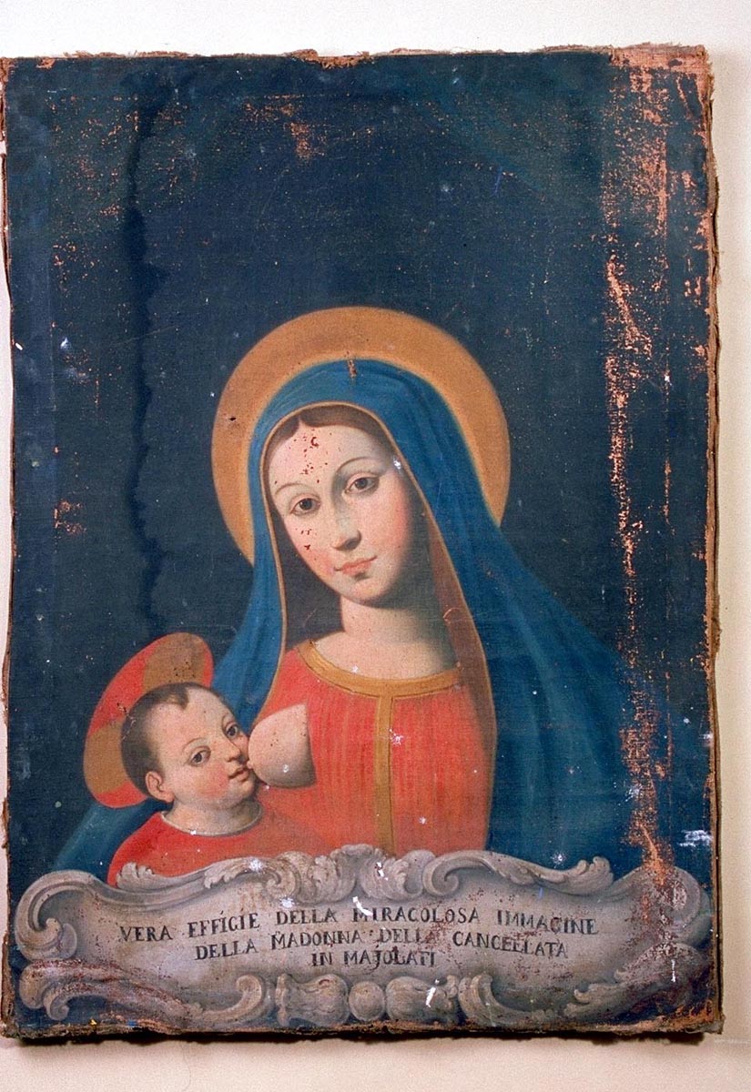 Madonna del latte, Madonna con Bambino (dipinto) - ambito marchigiano (sec. XVIII)