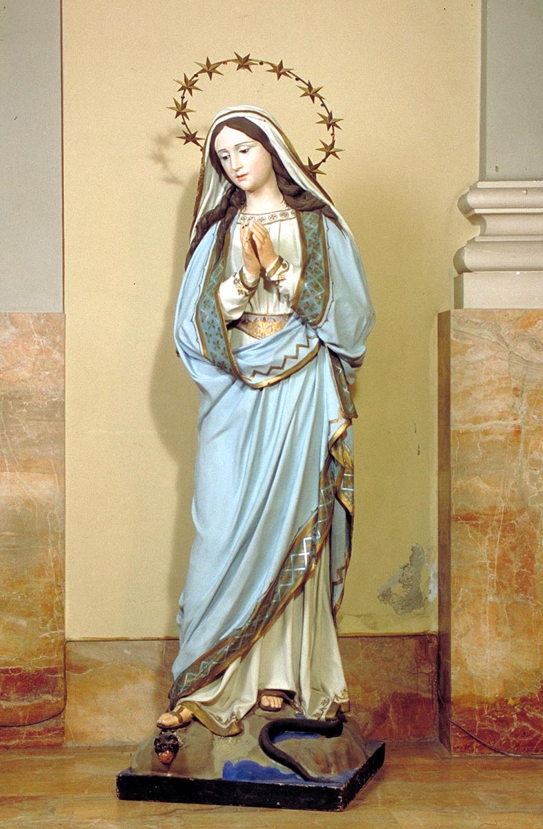 Immacolata Concezione (scultura) di Guacci Luigi (prima metà sec. XX)