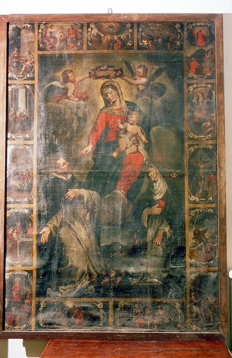 Madonna del Rosario (dipinto) - ambito marchigiano (inizio sec. XVII)