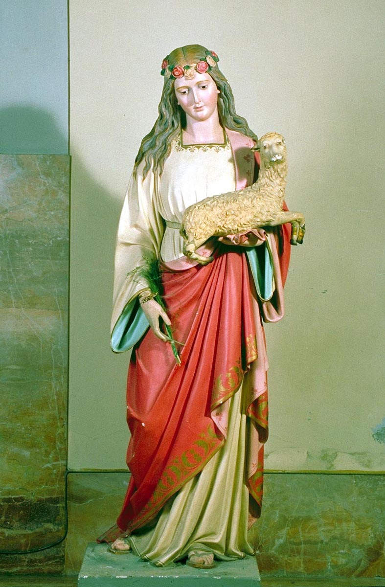 Sant'Agnese (scultura) - bottega pugliese (prima metà sec. XX)