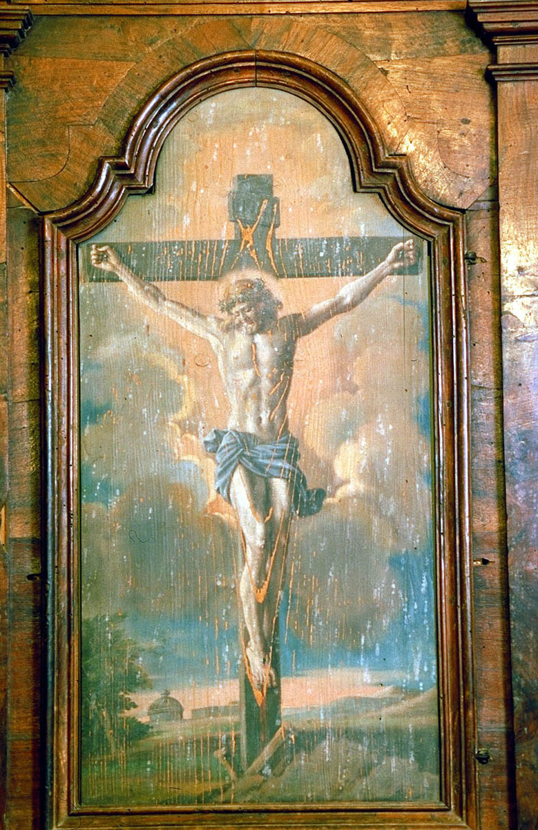 crocifissione di Cristo (dipinto) - ambito marchigiano (seconda metà sec. XVIII)