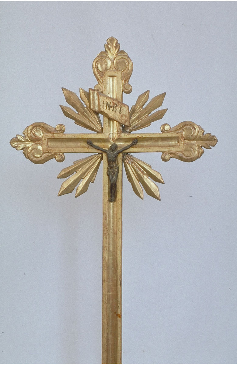croce d'altare, serie - bottega marchigiana (ultimo quarto sec. XVIII)