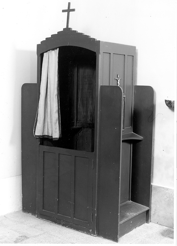 confessionale, coppia - bottega marchigiana (primo quarto sec. XX)