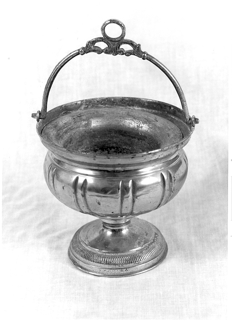 secchiello per l'acqua benedetta - bottega marchigiana (prima metà sec. XIX)