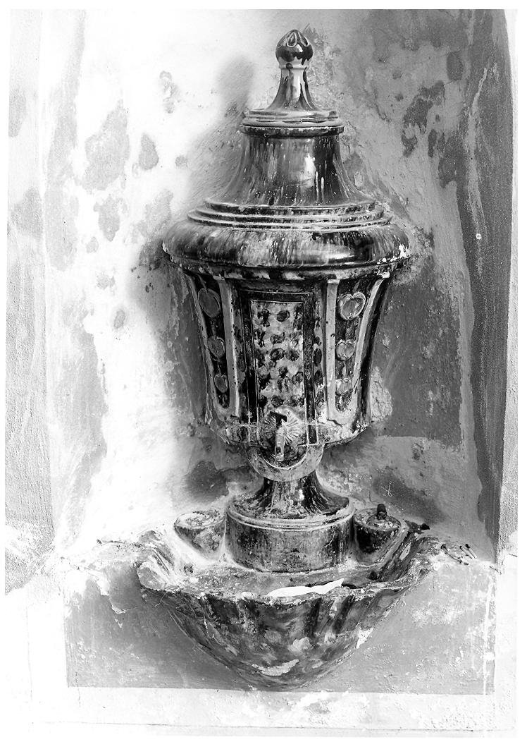 lavabo da sacrestia - bottega marchigiana (seconda metà sec. XIX)