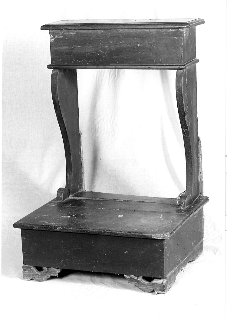 inginocchiatoio, coppia - bottega marchigiana (seconda metà sec. XIX)