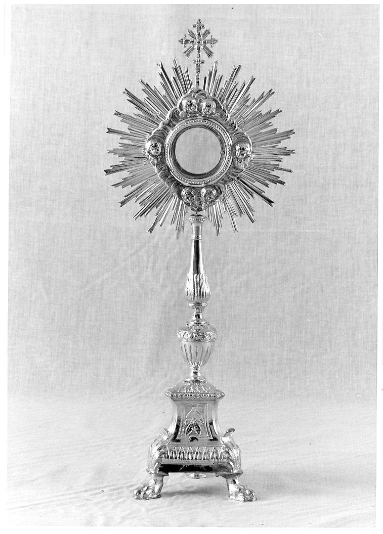 ostensorio - bottega marchigiana (prima metà sec. XIX)