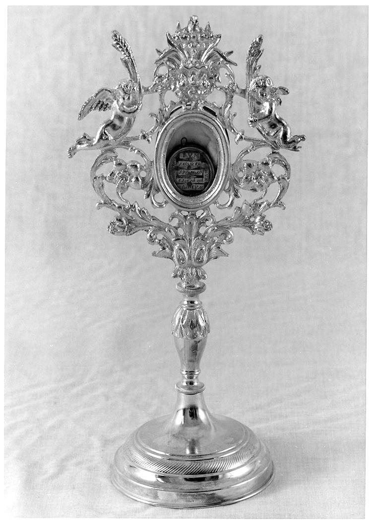 reliquiario - a ostensorio - bottega marchigiana (prima metà sec. XIX)