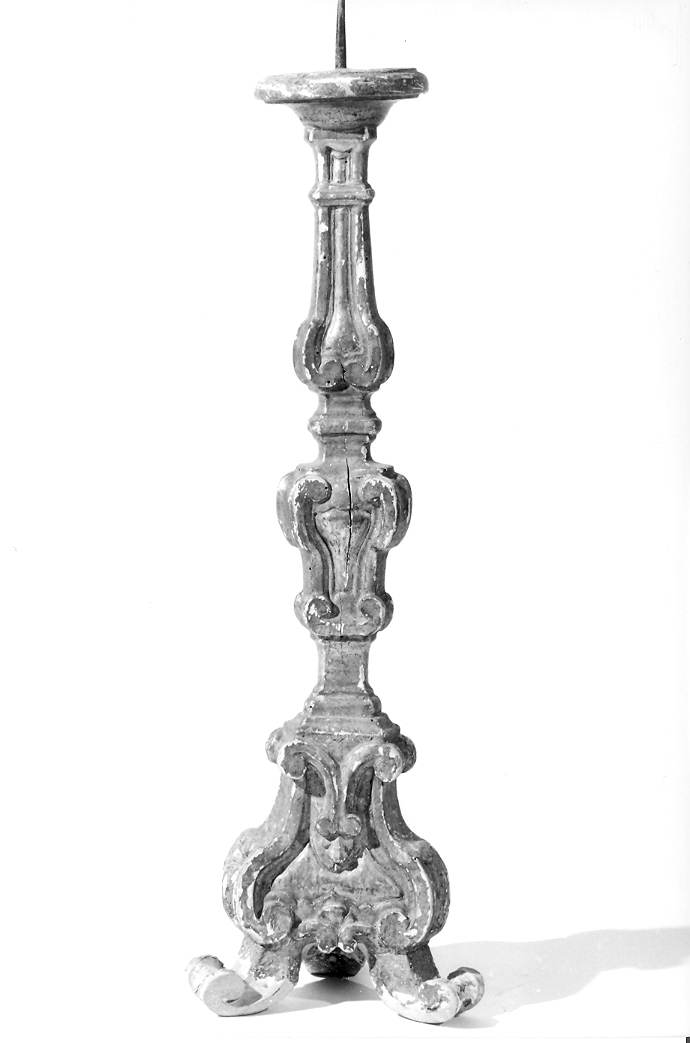 candelabro, serie - bottega marchigiana (seconda metà sec. XIX)