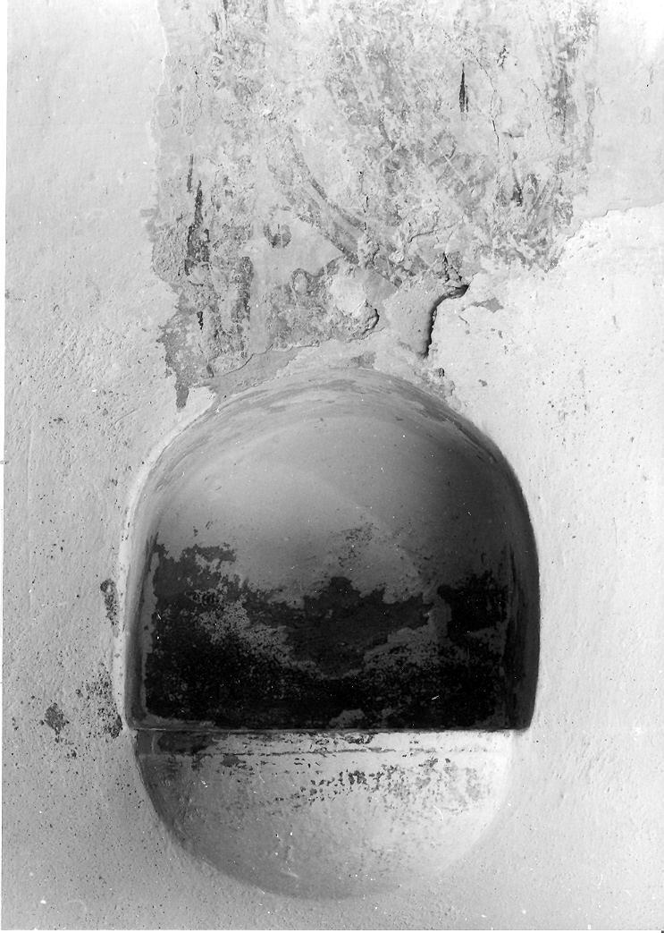 acquasantiera - bottega marchigiana (seconda metà sec. XIX)