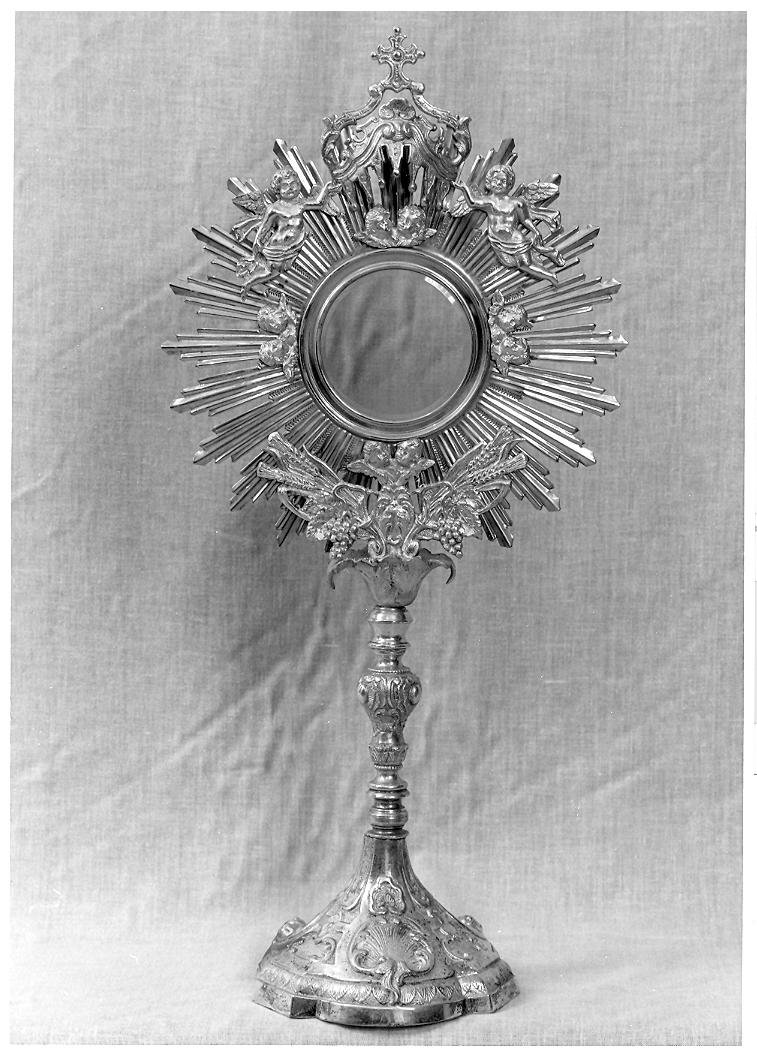 ostensorio - bottega marchigiana (seconda metà sec. XIX)