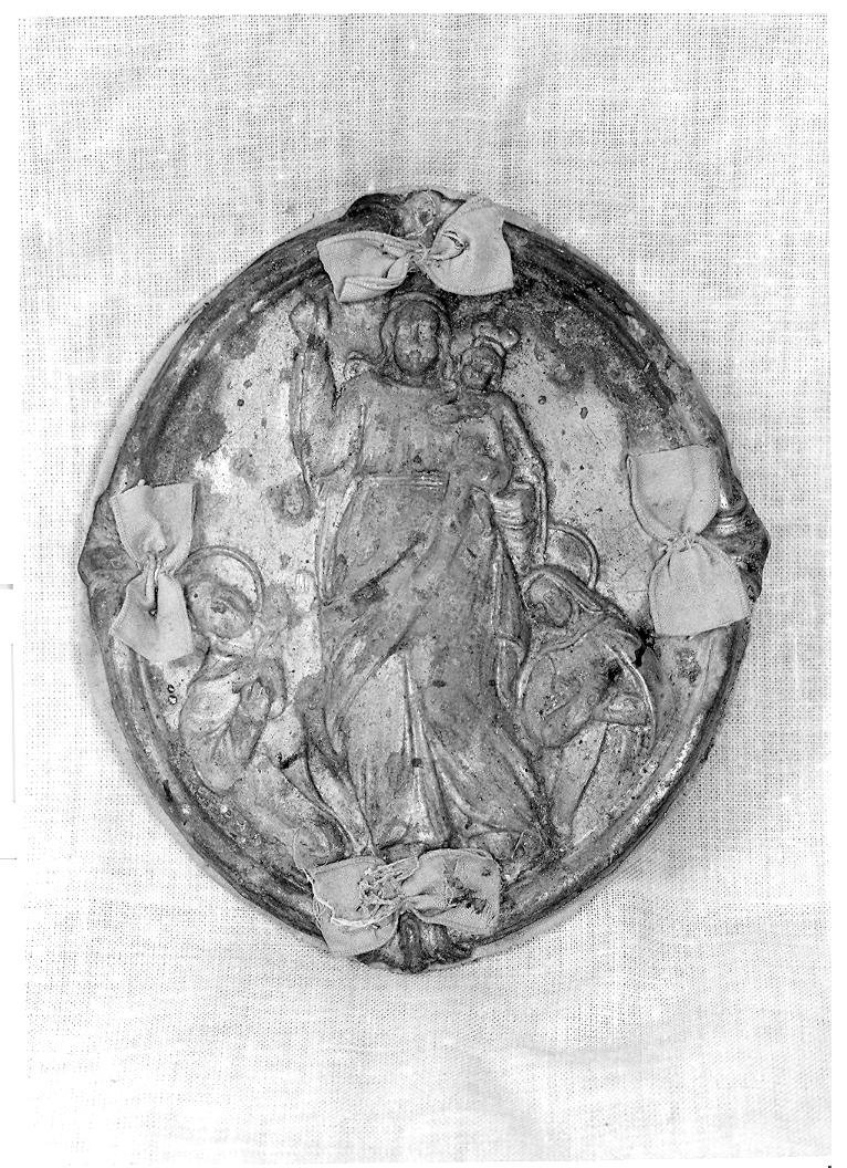 Madonna con Bambino e angeli (medaglia) - bottega marchigiana (prima metà sec. XIX)