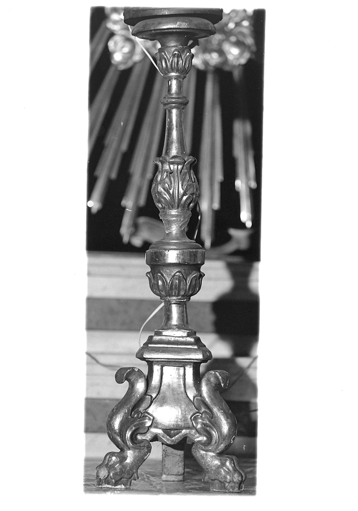 candelabro, serie - bottega marchigiana (prima metà sec. XIX)