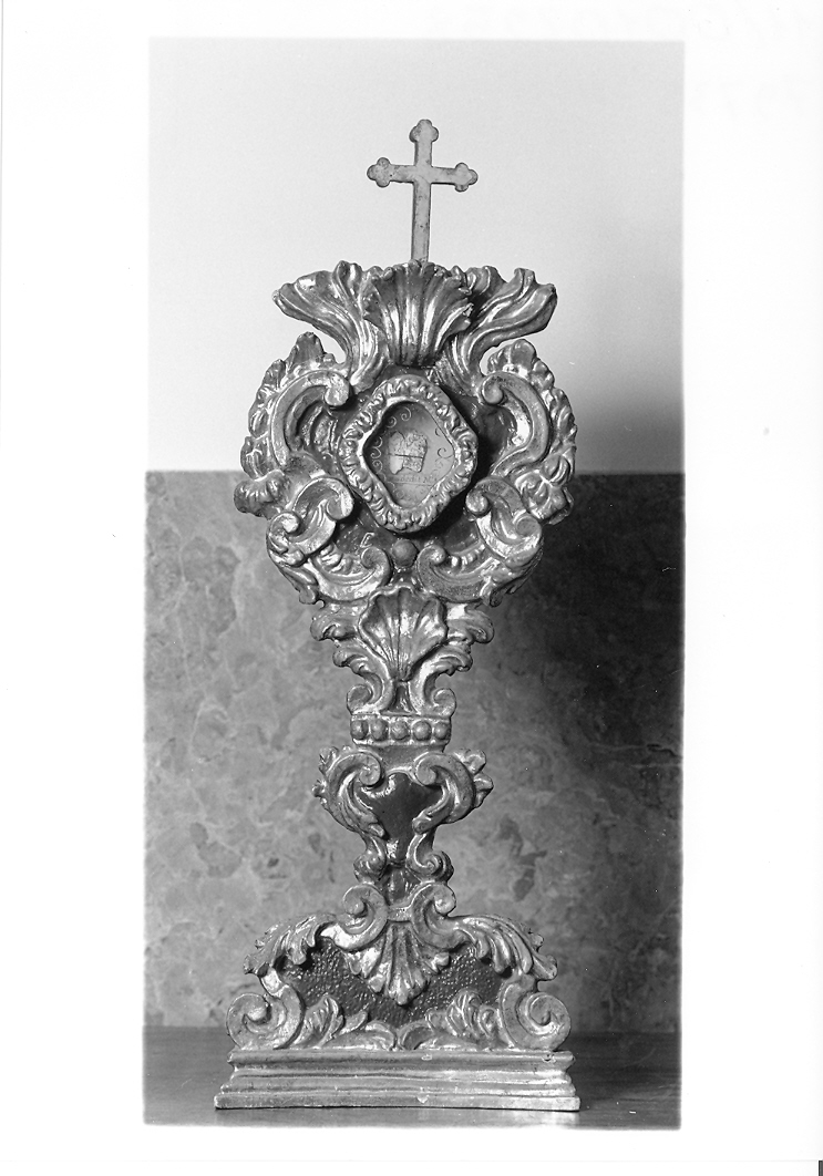 reliquiario - a ostensorio, serie - bottega marchigiana (sec. XVIII)